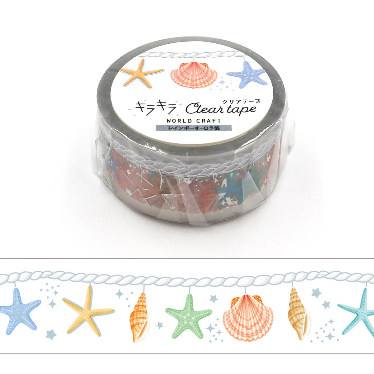 Sparkling Clear Shell Washi Tape