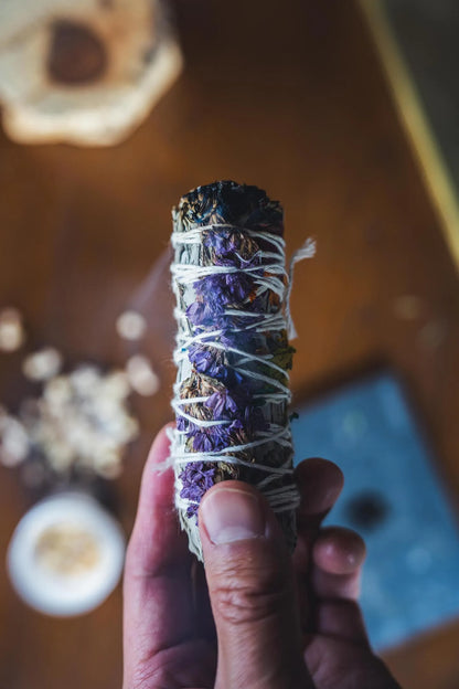 Divina Smudge Stick - White Sage with Flowers