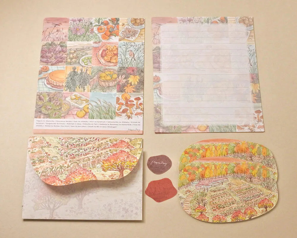 Mocolier Seasonal Letter Set (Aki・Autumn)